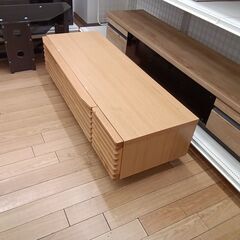 ★リユースのサカイつくば店★TK5823  TVボード ナチュラル H35×D47×W125 クリーニング済みの画像