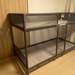 ロフトベッド　IKEA TUFFING TUFFING トゥッフィング ロフトベッドフレーム, ダークグレー