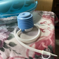 中古品 浮き輪 90cmサイズ 2個セット 空気入れ付き マリン レジャー 海 川の画像