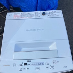 東芝 4.5kg 全自動洗濯機 ピュアホワイトTOSHIBA A...