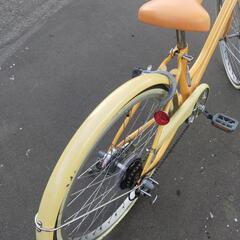 22インチ 🚲 中古 ジュニア 自転車 9,480円 🔁6段切替 🔑鍵新品 💡ライト付 新規防犯登録料コミ 978の画像