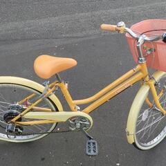 22インチ 🚲 中古 ジュニア 自転車 9,480円 🔁6段切替 🔑鍵新品 💡ライト付 新規防犯登録料コミ 978の画像