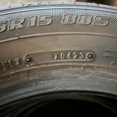 ダンロップ　15インチ サマータイヤ 4本セットの画像