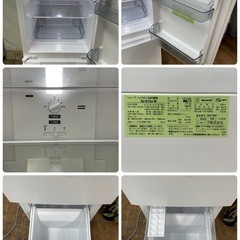 R350 ☀️ ジモティー限定価格！ SHARP 2ドア冷蔵庫（152L 左右付け替えドア）22年製 SJ-D15J ⭐ 動作確認済 ⭐ クリーニング済の画像