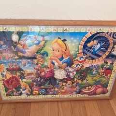 パズル各種完成品で額付きの画像
