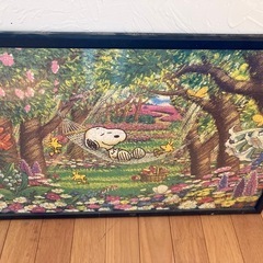 パズル各種完成品で額付きの画像