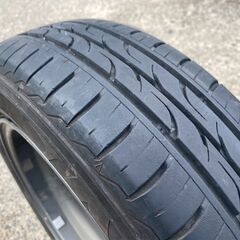 東北6県無料配達対応‼️爆安‼️最終値下げ‼️①超超超バリ溝❗  155/65R14アルミ付き　タイヤ !!　夏 サマータイヤ　軽自動車　軽トラ　軽　トラックの画像