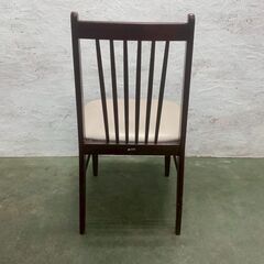 【カリモク】刈谷木工 ダイニングチェア 木製チェア ヴィンテージ家具 当時物 レア カリモク家具 レトロ アンティーク 木製家具 ③ Y1812の画像