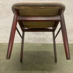 【カリモク】刈谷木工 ダイニングチェア 木製チェア ヴィンテージ家具 当時物 レア カリモク家具 レトロ アンティーク 木製家具 ③ Y1812の画像