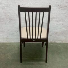 【カリモク】刈谷木工 ダイニングチェア 木製チェア ヴィンテージ家具 当時物 レア カリモク家具 レトロ アンティーク 木製家具 ④ Y1813の画像