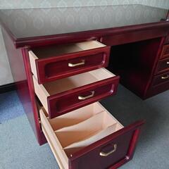 【美品】karimoku カリモク  テーブル 書斎机 両袖デスク オフィスの画像