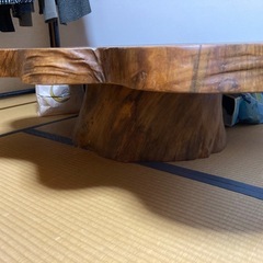 机　テーブル　一枚板の画像