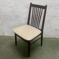 【カリモク】刈谷木工 ダイニングチェア 木製チェア ヴィンテージ家具 当時物 レア カリモク家具 レトロ アンティーク 木製家具 ⑤ Y1814の画像