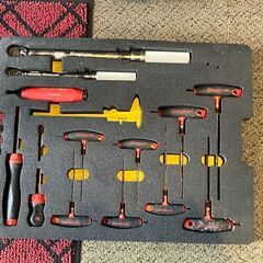 SNAP-ON スナップオン トルクレンチ インチ規格 ドライバーなど色々 工具セット ペリカンケース付きの画像