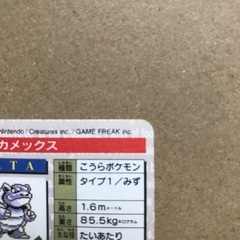 ポケモンカードダスカメックス緑 (うに) みずほ台のカードゲーム