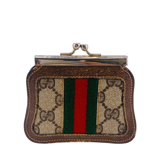 グッチ GUCCI コインケース シェリーライン GG がま口 オールド
