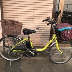 美車 パナソニック 電動自転車ViVi SX 24型 8Ah ピスタチオ 宇都宮の画像