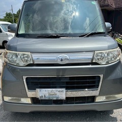 人気車種！ダイハツ タントカスタムRS★総額12.8万円★車検2年付き！スマキー 片側パワスラ 社外アルミ ナビ ワンセグTV ターボ 修復歴なし！内装良好♪激安価格！の画像