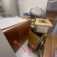【無料】木製棚（店頭什器として利用してました）の画像