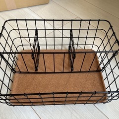 【お得】IKEA カゴ　キャンプ　整理整頓　文房具　　の画像