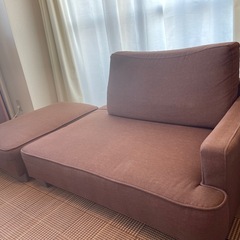 茶色ソファお譲りします！(8/1〜8/3引取希望)の画像