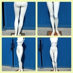 [M4]  マネキン　サイズ約B79㎝  W57㎝  H83㎝  高さ約165㎝(台座含む)の画像