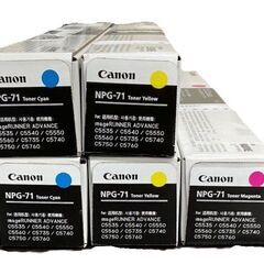 未使用 CANON 純正 トナー NPG-71 4色（シアン・マゼンタ