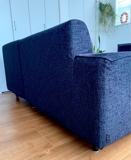 マルイチセーリング　ブラック　3人掛けソファ　②