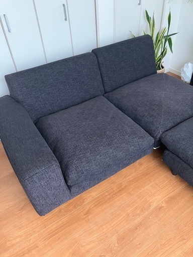 マルイチセーリング　ブラック　3人掛けソファ　②