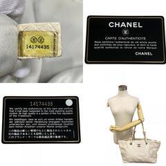 シャネル CHANEL トートバッグ オンザロード ホワイトの画像