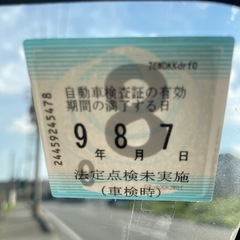 車検令和9年8月7日　パレットSWの画像