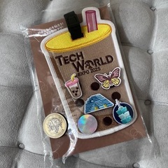 万博ノベルティTECH WORLD EXPO 2025 刺繍ワッペン　の画像
