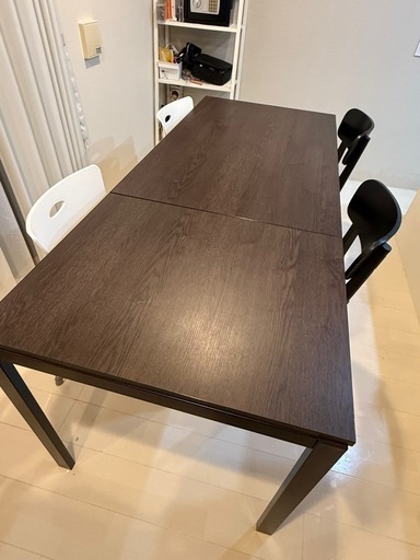 IKEA BJURSTA 伸縮　円形ダイニングテーブル【直接引き取り福岡】 イケア 丸形伸縮ダイニングテーブル IKEA BJURSTA