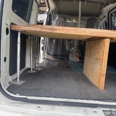 ハイゼットカーゴ　荷台　棚　　自作の画像
