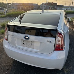 H24年式　プリウス　後期　S パールホワイト　ナビ　車検付の画像