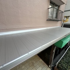 マンション玄関庇及び幕板工事・大阪府大阪市福島区 - リフォーム