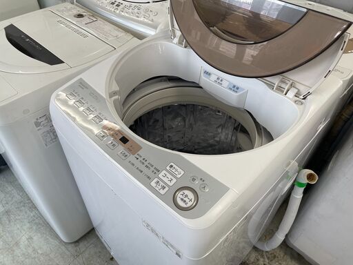 配送設置込み　2020年製　シャープ10Kインバーター洗濯機　分解クリーニング済み