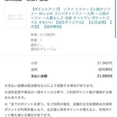 2人掛けソファ【本日21時まで🔥】の画像
