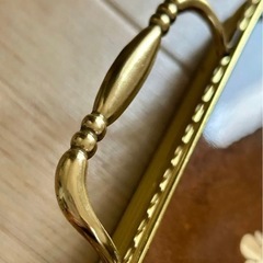 美品　イタリア製　象嵌細工  トレイ　お盆　木製　アンティーク　 ヴィンテージの画像