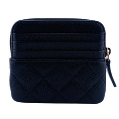 シャネル CHANEL コインケース キャビアスキン マトラッセ フラグメントケース ブラックの画像