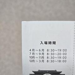 首里城公園　チケット　大人　4枚Set　夏休みの画像