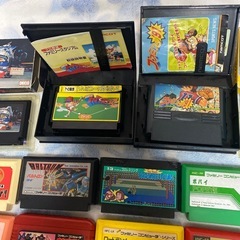 ファミコンカセットスーパーファミコンカセットのセットの画像