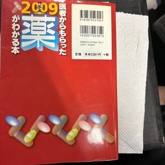 2009年版　医者からもらった薬がわかる本の画像