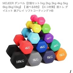 ダンベル10kg×２