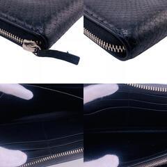 グッチ GUCCI 長財布 パイソン ラウンドファスナー 353227 ブラックの画像