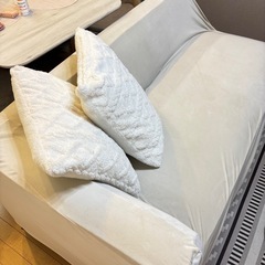 【 ソファー 】デニム素材/クッション2個付き 🛋️　値下げしました📣の画像