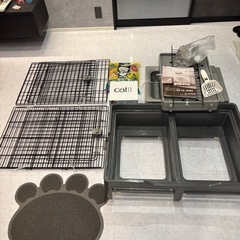 猫ケージと色々なセットの画像