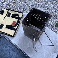 火起こし器 ステンレス 炭 火おこし 道具 チャコールスターター チャコスタ 火起こし 炭おこし 炭火おこし器 キャンプ バーベキュー の画像