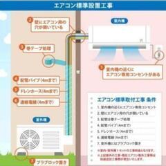 東芝冷暖房ｴｱｺﾝ6畳用2022年式ｸｰﾗｰ設置込みの画像