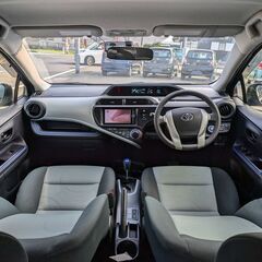 ★禁煙車！カタログ燃費34.4㎞！アクア【S】Pスタート！純正SDナビ！Bluetooth！フルセグTV！ドラレコ！DVD・CD！オートライト！の画像